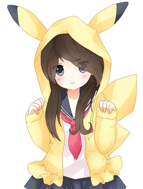 pikachu hoodie girl.